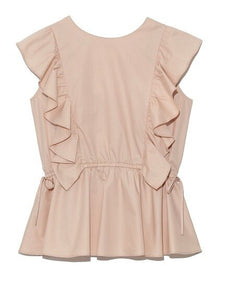 Sweet Japan Style Ruffles Blouse Women O Neck Lace-up Flying Sleeve Shirts Women Simple Office Ladies Elegant Blusas Femme