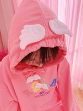 Load image into Gallery viewer, Sweet Kawaii Hoodies Spring Woman 2022 New Cute Pink Hoodie Casual Loose Pockets Letter Hooded Sweatshirt Fresh Mori Girls