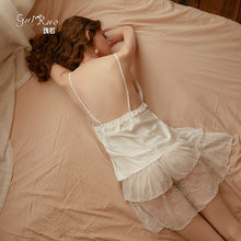 Load image into Gallery viewer, Sweet Lolita Princess Uniform Sexy Mesh Suspender Sleepdress Women Kawaii Maid Cosplay Costumes Temptation Sleepwear Pajamas