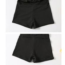 Load image into Gallery viewer, Swim Suit for Women One Piece Black Swimwear Short Sleeve Plus Size L-4XL Conservative Swimsuit Female Swim Dress Bathing Suit