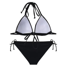 Load image into Gallery viewer, Swimsuit 2021 New Black Sexy Bikini Female Bandage Swimwear Women Bathing Suits Halter Swimming Beach Wear Korean Style Biquini