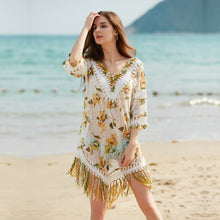 Load image into Gallery viewer, Swimsuit Cover Ups Women Beachwear 2021Bathing Suit Coverup Crochet Summer Dress Bikini For The Beach Kaftan Lace Sexy Swimwear