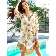 Load image into Gallery viewer, Swimsuit Cover Ups Women Beachwear 2021Bathing Suit Coverup Crochet Summer Dress Bikini For The Beach Kaftan Lace Sexy Swimwear