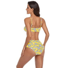 Load image into Gallery viewer, Swimsuit Women 2021 High Waist Beachwear Two Piece Set Floral Print Bikini Sexy Bathing Suit Swimwear 2 PC