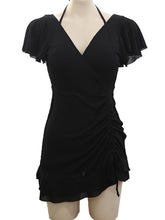 Load image into Gallery viewer, Swimsuit Women Summer  V Neck One-piece Swimwear Female Skirt Bathing Suit Push Up Slimming Korean Swimdress