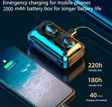 Load image into Gallery viewer, TWS Bluetooth 5.0 Earphones 2200mAh Charging Box Wireless Headphone 9D Stereo Sports Waterproof Earbuds Headsets With Microphone