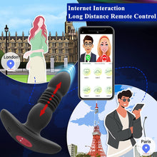 Load image into Gallery viewer, Telescopic Vibrating Butt Plug Anal Vibrator Wireless Remote Sex Toys for Women Ass Anal Dildo Prostate Massager Men Buttplug