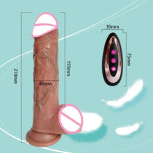 Load image into Gallery viewer, Telescopic Vibrating Thrusting Realistic Dildo Female Masturbation With Suction Cup Heating Penis Remote Control Dick For Women