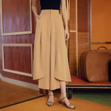 Load image into Gallery viewer, Thailand Beach Holiday Casual Pants Women Summer High waist split Loose wide-legged Trousers Female Autumn Long pants