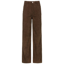 Load image into Gallery viewer, The United States New Retro Super Light Core Velvet Slacks, Brown Wide Leg Pants, Street Style Comfortable Jeans