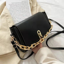 Load image into Gallery viewer, The new Korean version of retro fashion simple one-shoulder messenger chain portable small square bag
