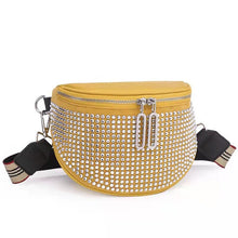 Load image into Gallery viewer, The new shiny rhinestone trend fashion simple western style one-shoulder diagonal bag
