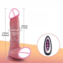 Load image into Gallery viewer, Thrusting Realistic Dildo Vibrator Heating Vibrators Feels Like Skin Suction Cup Penis Remote Control Adult Sex Toys  for Women