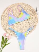 Load image into Gallery viewer, Tie Dye Micro Bikinis 2021 Sexy Women Swimsuit Swimwear Female Thong Brazilian Bather Bikini Set Biquini Bathing Suit Beachwear