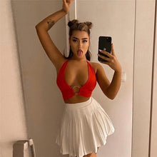 Load image into Gallery viewer, Top Women Bra Tanks Fashion Top Women T-shirt Tank Top High Street Clothing Korean Camisoles Halter High Street Backless