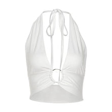 Load image into Gallery viewer, Top Women Bra Tanks Fashion Top Women T-shirt Tank Top High Street Clothing Korean Camisoles Halter High Street Backless