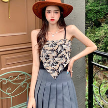 Load image into Gallery viewer, Top Women&#39;s T-shirt Shoulder Cami Bra Slim Tanks Top Women Printing Blouse Clothing Camisoles Spaghetti Strap Streetwear Top