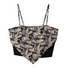 Load image into Gallery viewer, Top Women&#39;s T-shirt Shoulder Cami Bra Slim Tanks Top Women Printing Blouse Clothing Camisoles Spaghetti Strap Streetwear Top