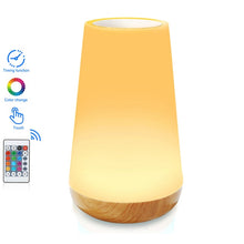 Load image into Gallery viewer, Touch Lamp LED Table Lamp Bedside Lamp RGB Table Lamp Bedroom Lamp with Touch Sensor Portable Desk Lamp RGB Light for Kids Gifts