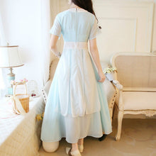 Load image into Gallery viewer, Traditional Ancient Chinese Style Summer Hanfu Costumes Women Daily Embroidery Oriental Han Dynasty Student Slim Chiffon Dresses