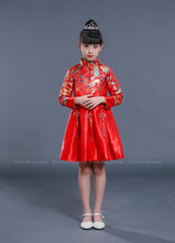 Load image into Gallery viewer, Traditional Chinese Tang Suit Girl Princess Children Host Evening Formal Dress Kids Boy Hanfu New Year Festival Jackets Costumes