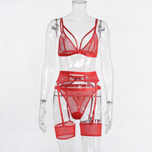 Load image into Gallery viewer, Transparent Bra Underwear Set Sexy Bra and Panty Sets for Women Girls  Intimates Push Up Ultra Thin Bra See Through Lingerie Hot