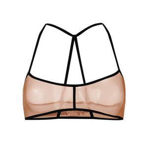 Transparent Women's Bra Hollow Out Stylish Sleeveless Lace Bralette Crochet Solid Tank Flower Mesh Unlined Bra Vest Sexy Bras