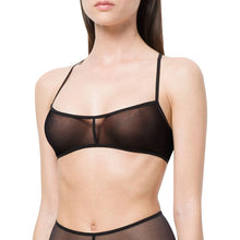 Load image into Gallery viewer, Transparent Women&#39;s Bra Hollow Out Stylish Sleeveless Lace Bralette Crochet Solid Tank Flower Mesh Unlined Bra Vest Sexy Bras