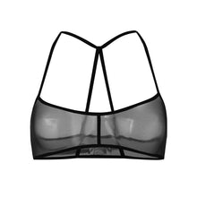 Load image into Gallery viewer, Transparent Women&#39;s Bra Hollow Out Stylish Sleeveless Lace Bralette Crochet Solid Tank Flower Mesh Unlined Bra Vest Sexy Bras