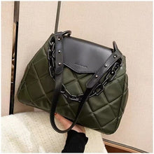 Load image into Gallery viewer, Treliça grande corrente das senhoras tote bags nova qualidade couro do plutônio bolsas de grife feminina moda ombro mensage
