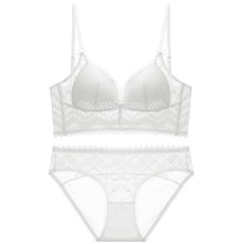 Load image into Gallery viewer, U Shaped Bra Set Open Back Underwear Women&#39;s Rimless French Sexy Lace Thin Invisible Lingerie