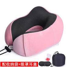Load image into Gallery viewer, U Shaped Memory Foam Neck Pillows Soft Travel Pillow Massage Neck Pillow Sleeping Airplane Pillow Cervical Healthcare Bedding