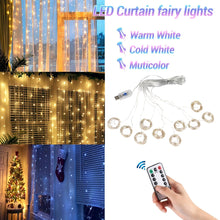 Load image into Gallery viewer, USB Festoon String Light Fairy Garland Curtain Light Christmas Light Christmas Decor For Home Holiday Decorative New Year Lamp