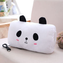 Load image into Gallery viewer, USB electric heating hand warmer cartoon hand warmer pad girl warm baby warm hand plush pillow warm hand pillow