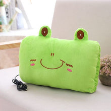Load image into Gallery viewer, USB electric heating hand warmer cartoon hand warmer pad girl warm baby warm hand plush pillow warm hand pillow