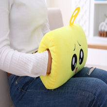 Load image into Gallery viewer, USB electric heating hand warmer cartoon hand warmer pad girl warm baby warm hand plush pillow warm hand pillow