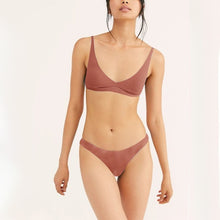 Load image into Gallery viewer, Underwear set Ladies Cotton Underwear Fashion Bralett Ribbed Girl Lingerie Set Push Up bralette Sexy Bras And Panty Sets