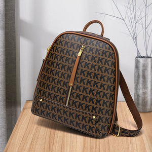 Urban Backpack Bag for Women Fashion Girl Bags Leather Backpacks Luxury Designer Aesthetic Printing Word Bagpack Cute Travelbags