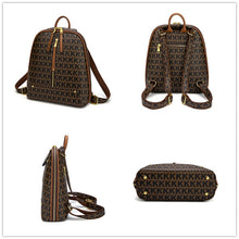 Load image into Gallery viewer, Urban Backpack Bag for Women Fashion Girl Bags Leather Backpacks Luxury Designer Aesthetic Printing Word Bagpack Cute Travelbags