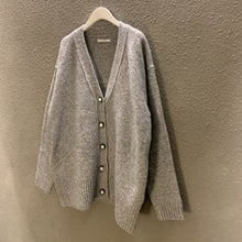 Load image into Gallery viewer, V-neck Single Breasted Loose Knit Cardigan Simple All Match Autumn 2022 New Elegant Sweater Coat Korean Style Elegant Pull Femme