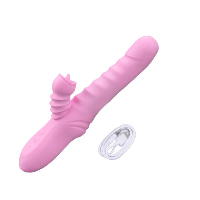 Vibrator Automatic Clitoral Tongue Licking G-spot Dildo Massager With Multiple Vibration Modes Sex Toys For Adult Women Couples