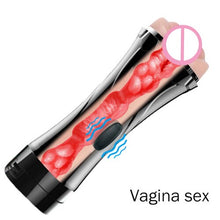 Load image into Gallery viewer, Vibrator Sex Toys for Men Pocket Pussy Artificial Vagina Masturbation Mouth Vaginal Anal Sex Machine Male Masturbator Sex Shop