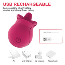 Load image into Gallery viewer, Vibrator for Women G-Spot Licking Dildo Clit Nipple Stimulator Oral Tongue Pussy Vagina Sex Toys for Women Female Masturbation