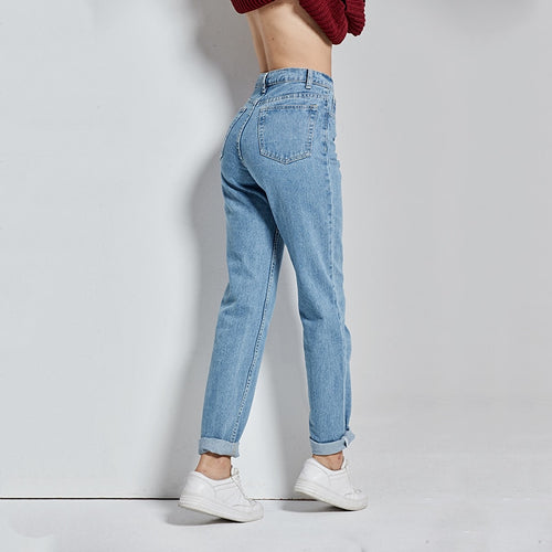 Vintage High Waist Jeans Woman 2021 Harem Pants Boyfriends Women's Jeans Full Length Mom Jeans Cowboy Denim Pants Vaqueros Mujer
