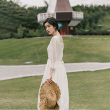 Load image into Gallery viewer, Vintage Retro Dress Women French Style Elegant Designer Fairy Dress Casual Slim Chiffon Party Dress 2020 Autumn Women&#39;s Clothing