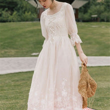 Load image into Gallery viewer, Vintage Retro Dress Women French Style Elegant Designer Fairy Dress Casual Slim Chiffon Party Dress 2020 Autumn Women&#39;s Clothing