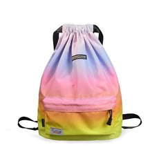 Load image into Gallery viewer, Waterproof Gym Bag Women Girls Sports Bag Travel Drawstring Bag Outdoor Bag Backpack for Training Swimming Fitness Bags Softback
