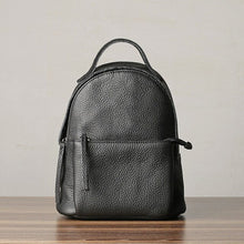 Load image into Gallery viewer, Weekends daily genuine leather ladies small backpack outdoor leisure fashion luxury soft real cowhide women cute mini bookbag