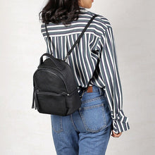 Load image into Gallery viewer, Weekends daily genuine leather ladies small backpack outdoor leisure fashion luxury soft real cowhide women cute mini bookbag