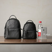 Load image into Gallery viewer, Weekends daily genuine leather ladies small backpack outdoor leisure fashion luxury soft real cowhide women cute mini bookbag